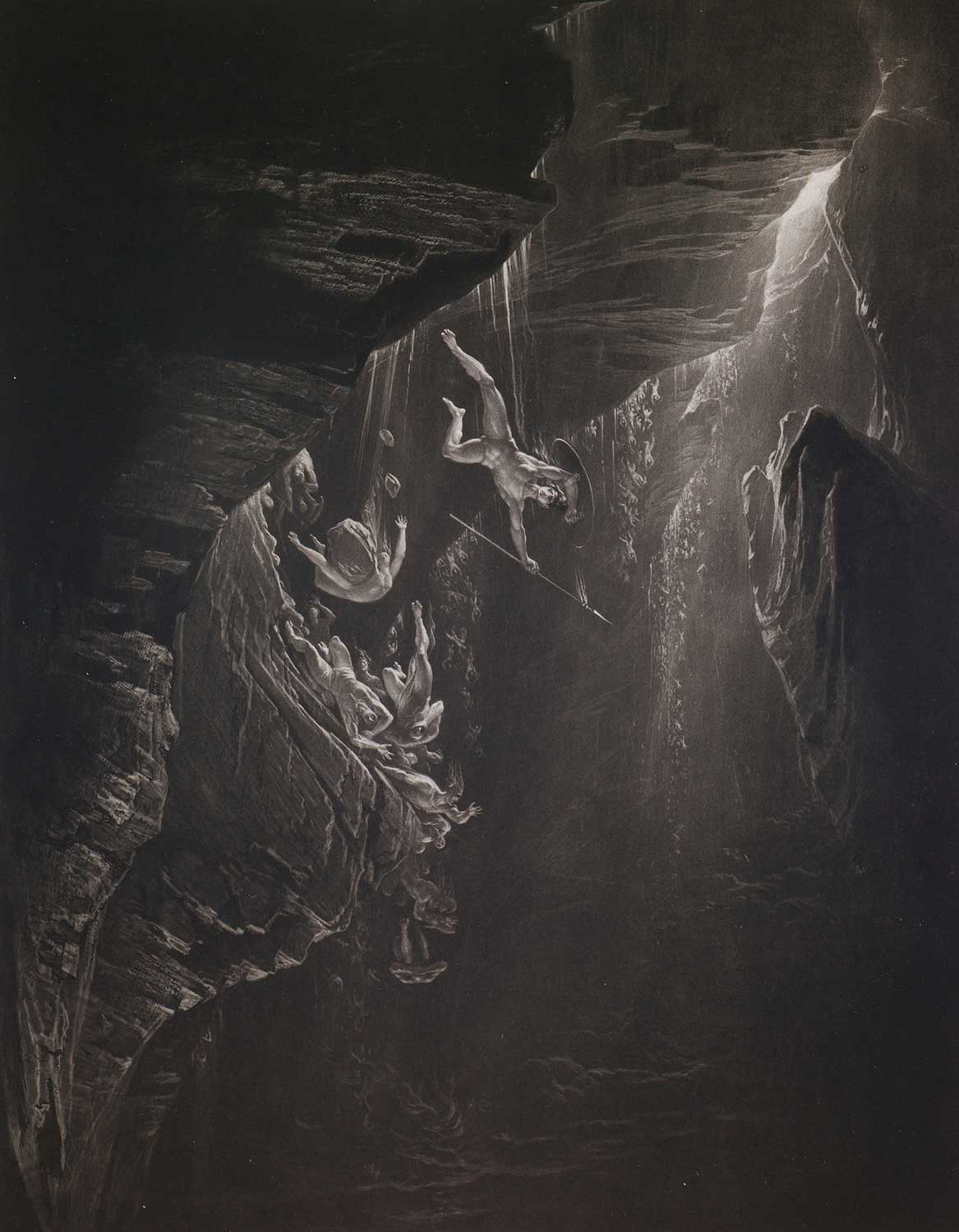 John Martin The Fall of the Rebel Angels Art Print