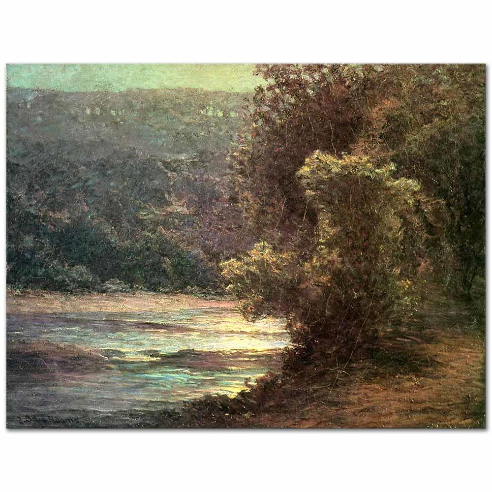 John Ottis Adams Suda Ayışığı Kanvas Tablo