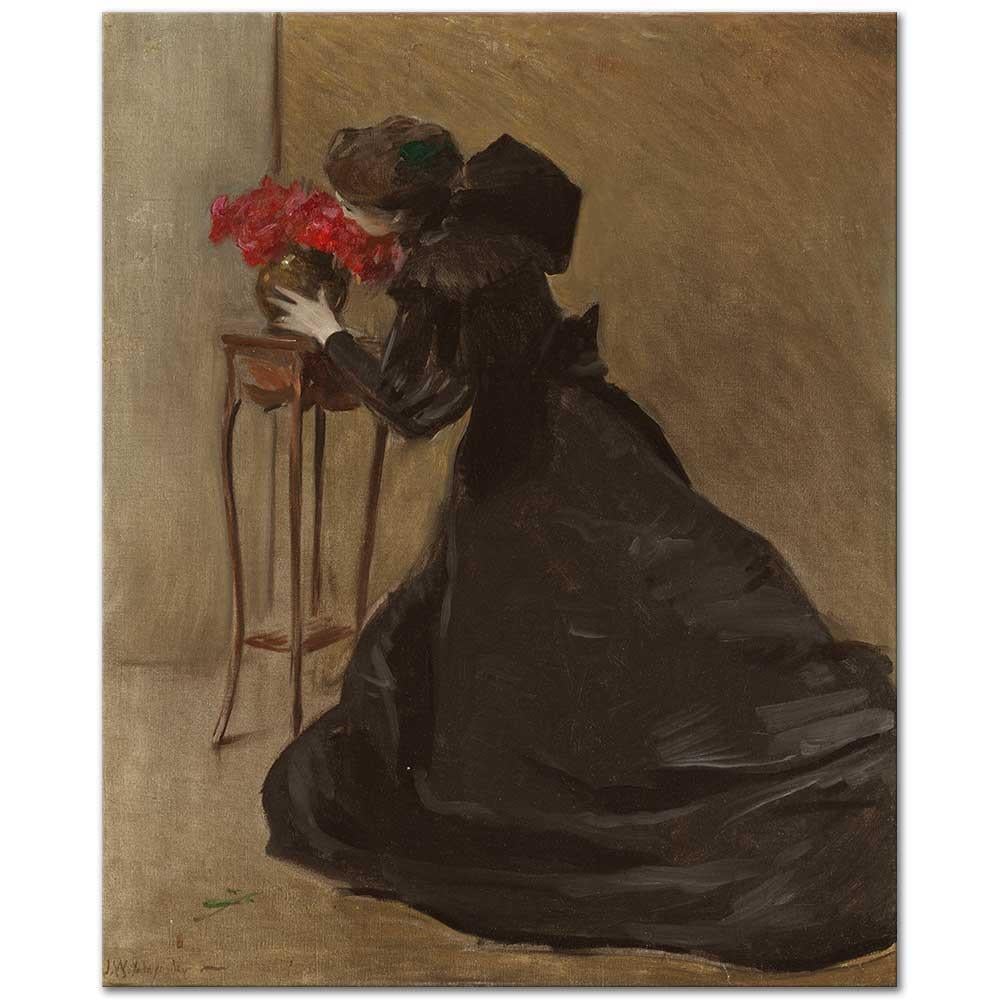 John White Alexander Bronz Kase Kanvas Tablo