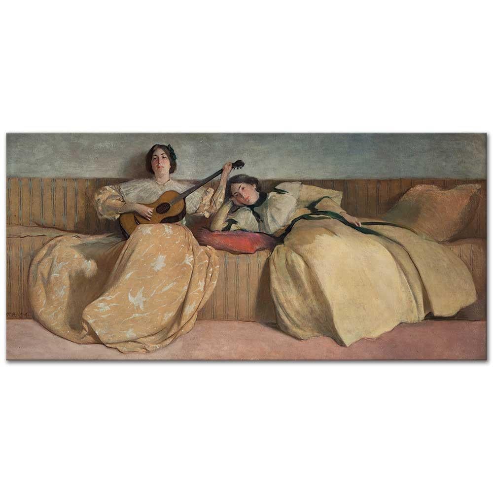 John White Alexander Müzik Odası İçin Panel Kanvas Tablo