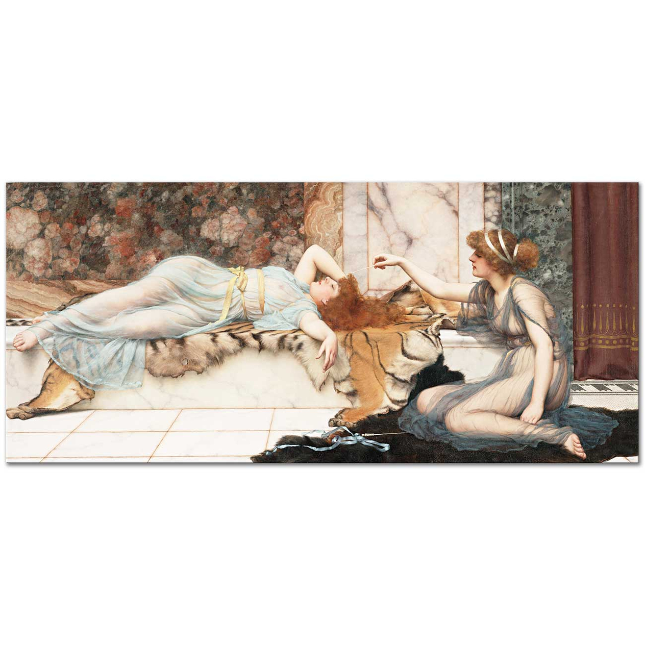 John William Godward Fesatlık kanvas Tablo