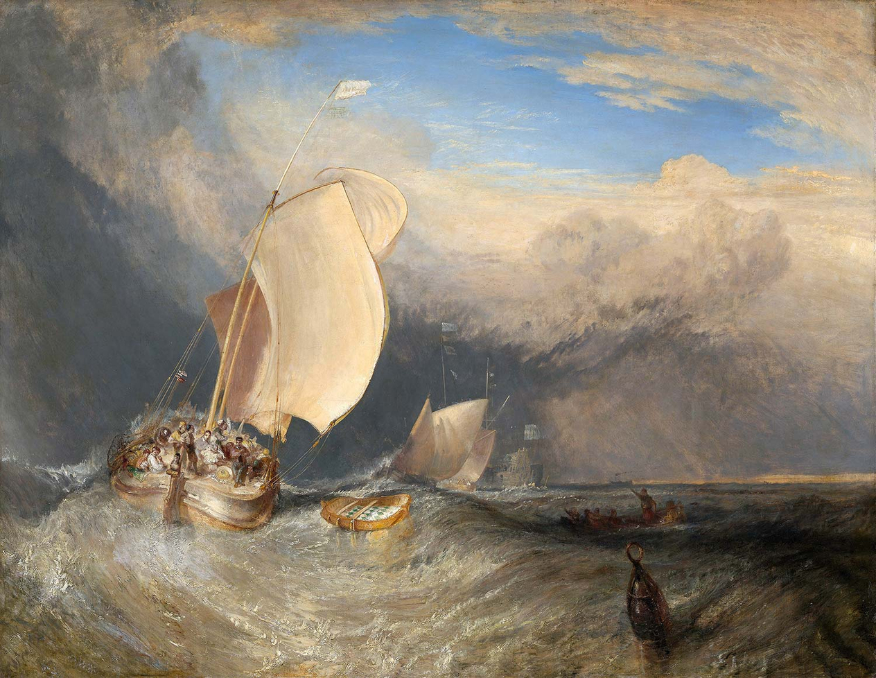 Joseph Mallord William Turner Fishing Boats with Hucksters Bargaining for Fish Art Print
