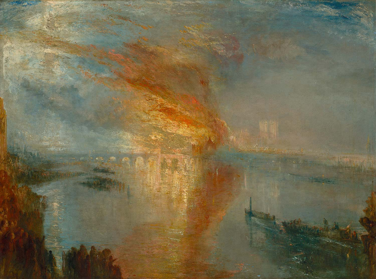 Joseph Mallord William Turner The Burning of the Houses of Lords Art Print