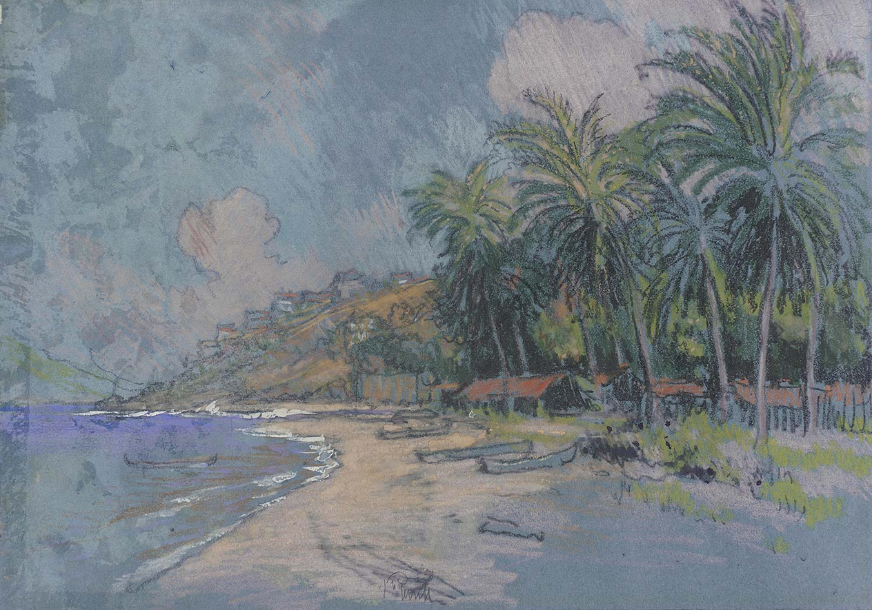 Joseph Pennell Beach, Acapulco Art Print