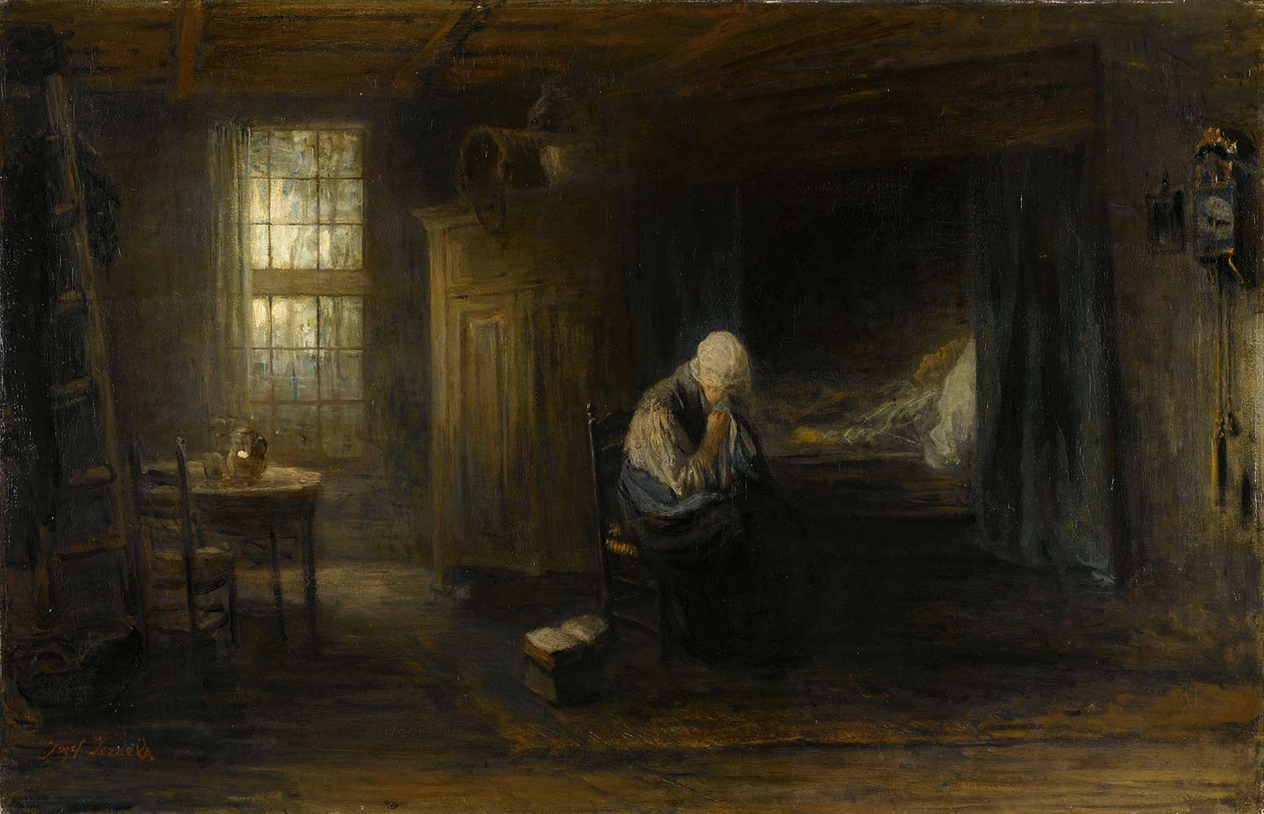 Jozef Israëls Alone In The World Art Print