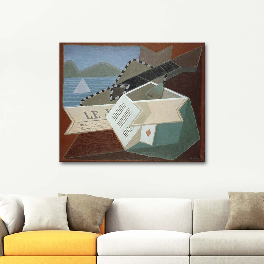 Juan Gris Guitar In Front Of The Sea Art Print