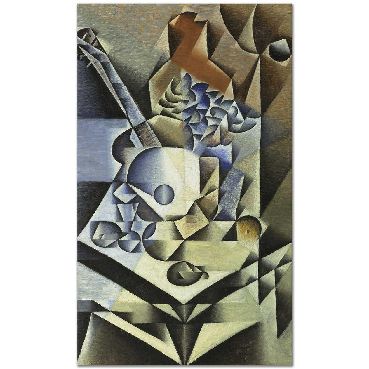 Juan Gris Çiçekli Natürmort Kanvas Tablo