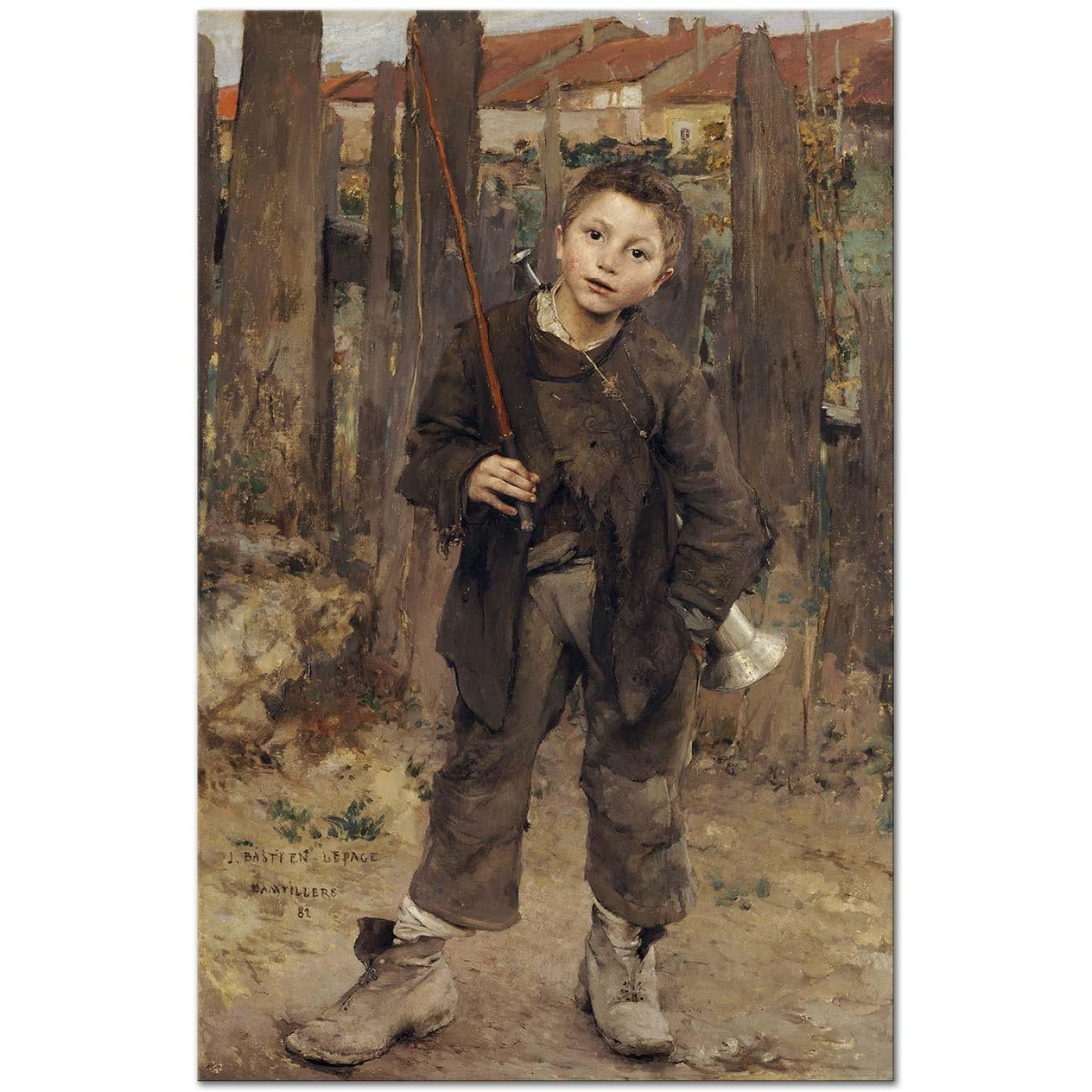 Jules Bastien-Lepage Boş Gezenin Boş Kalfası Kanvas Tablo