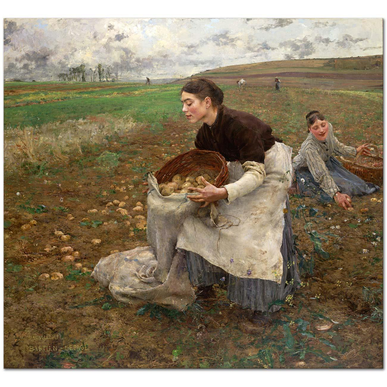 Jules Bastien-Lepage Ekim Hasadı Kanvas Tablo