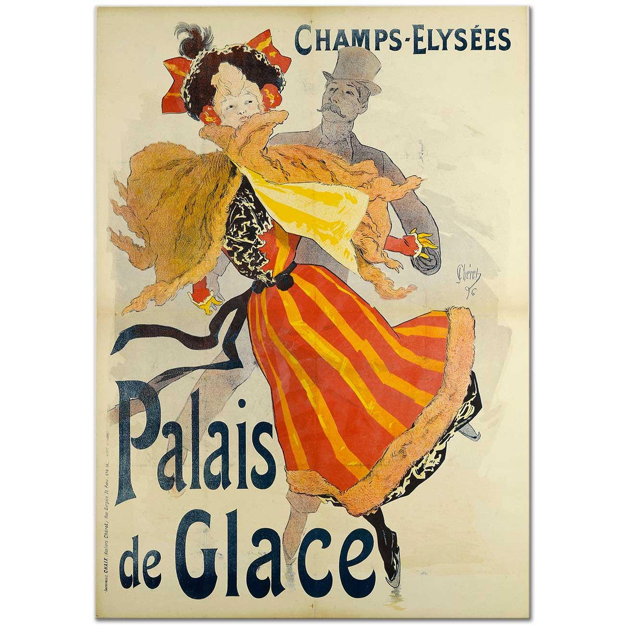 Champs Elysees Palais De Glace by Jules Cheret