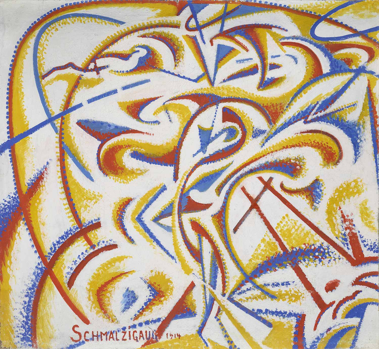 Jules Schmalzigaug Dynamische Uitdrukking van de Beweging van een Danseres Art Print