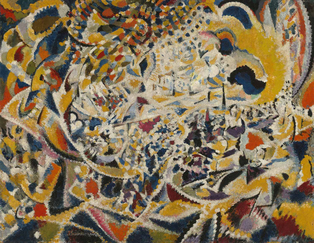 Jules Schmalzigaug Rhythm of Light Waves; Street + Sun + Crowd Art Print