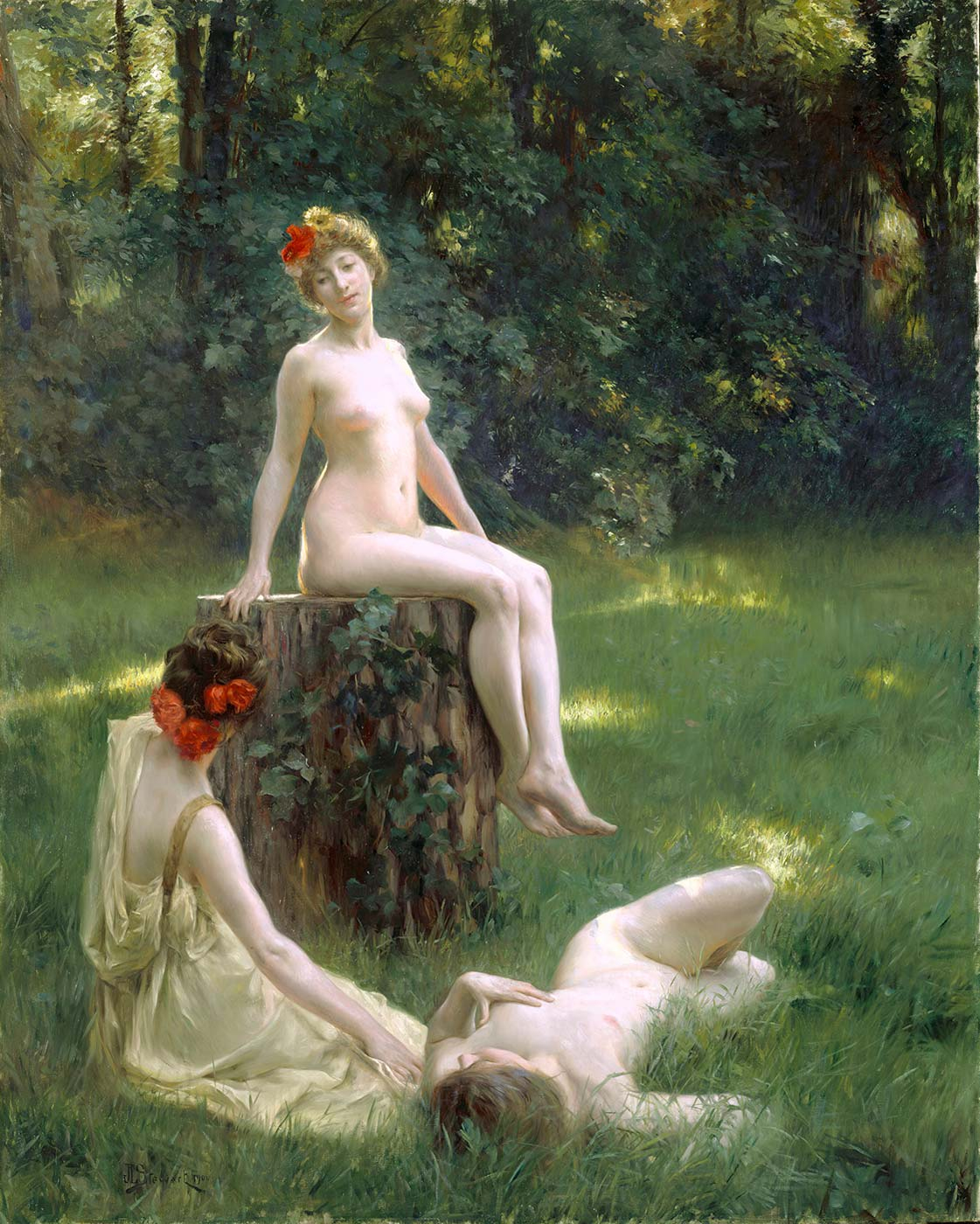 Julius LeBlanc Stewart The Glade (La Clairiere) Art Print