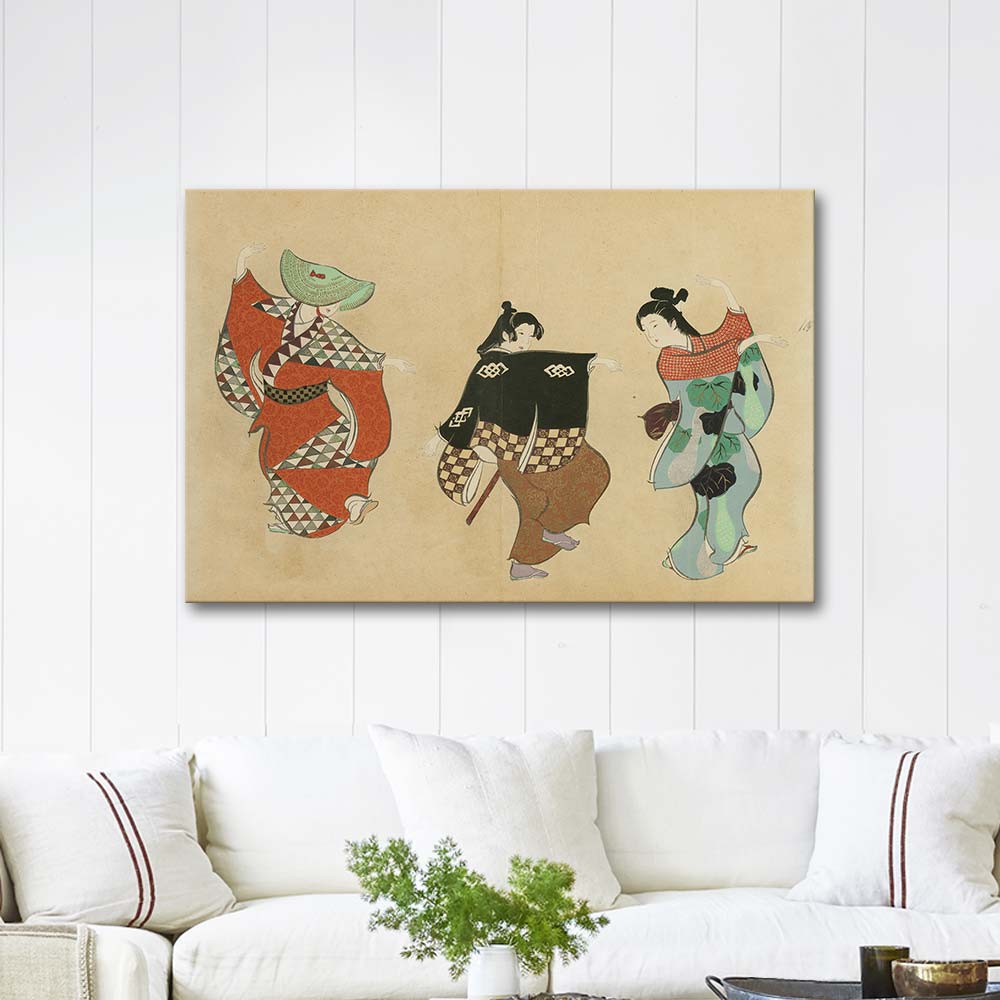 Kamisaka Sekka Dancing (Odori) Art Print