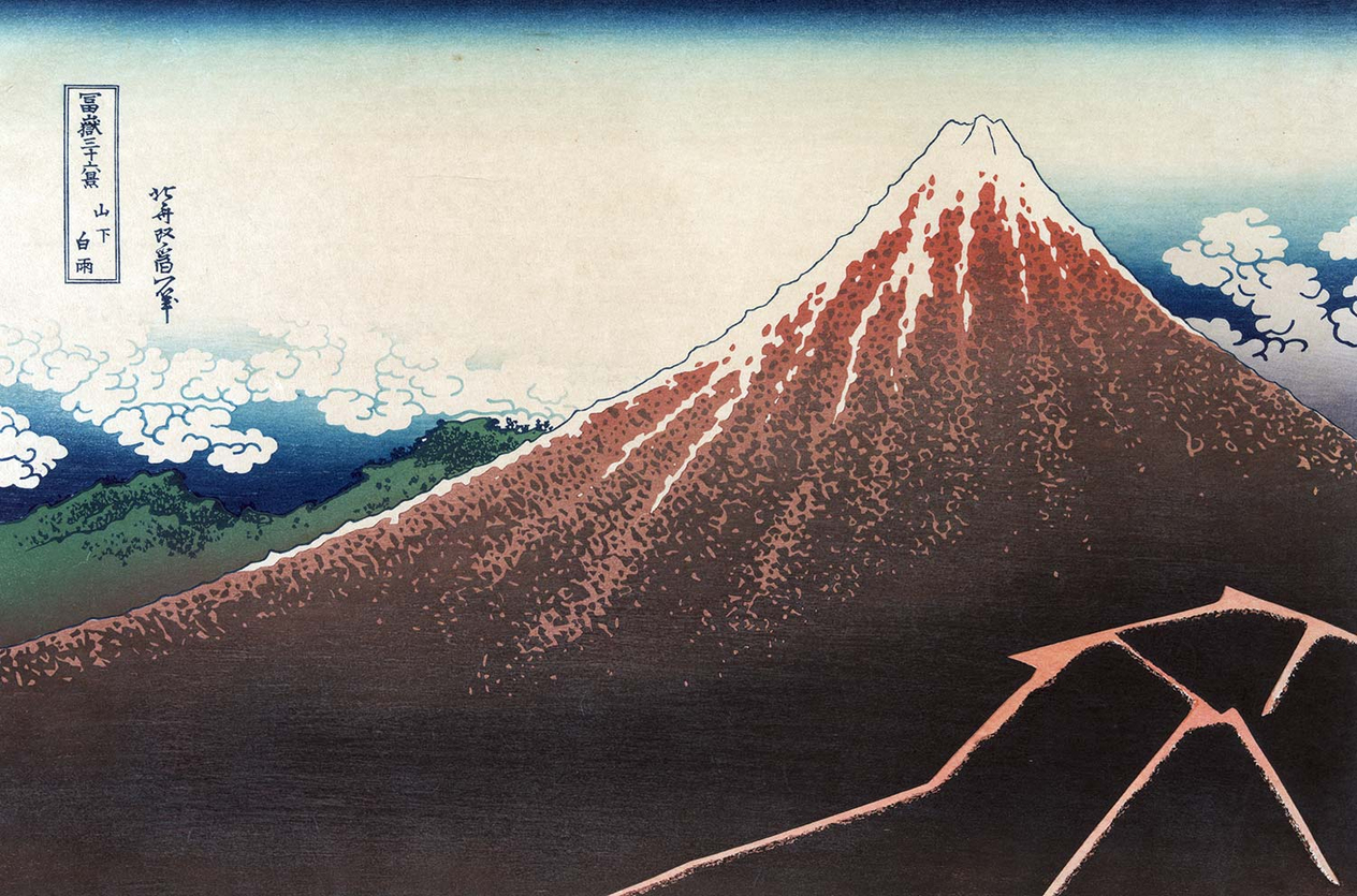 Katsushika Hokusai Fuji Dağı Serisinden 02 Kanvas Tablo