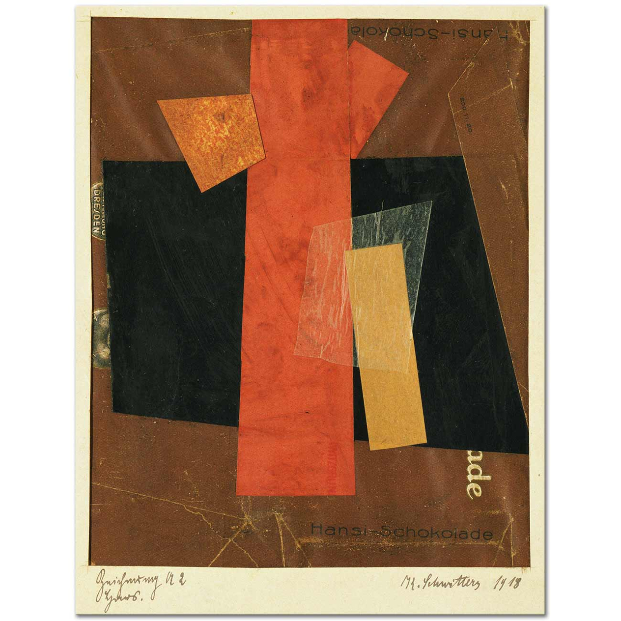 Kurt Schwitters Drawing A2 Hansi Art Print