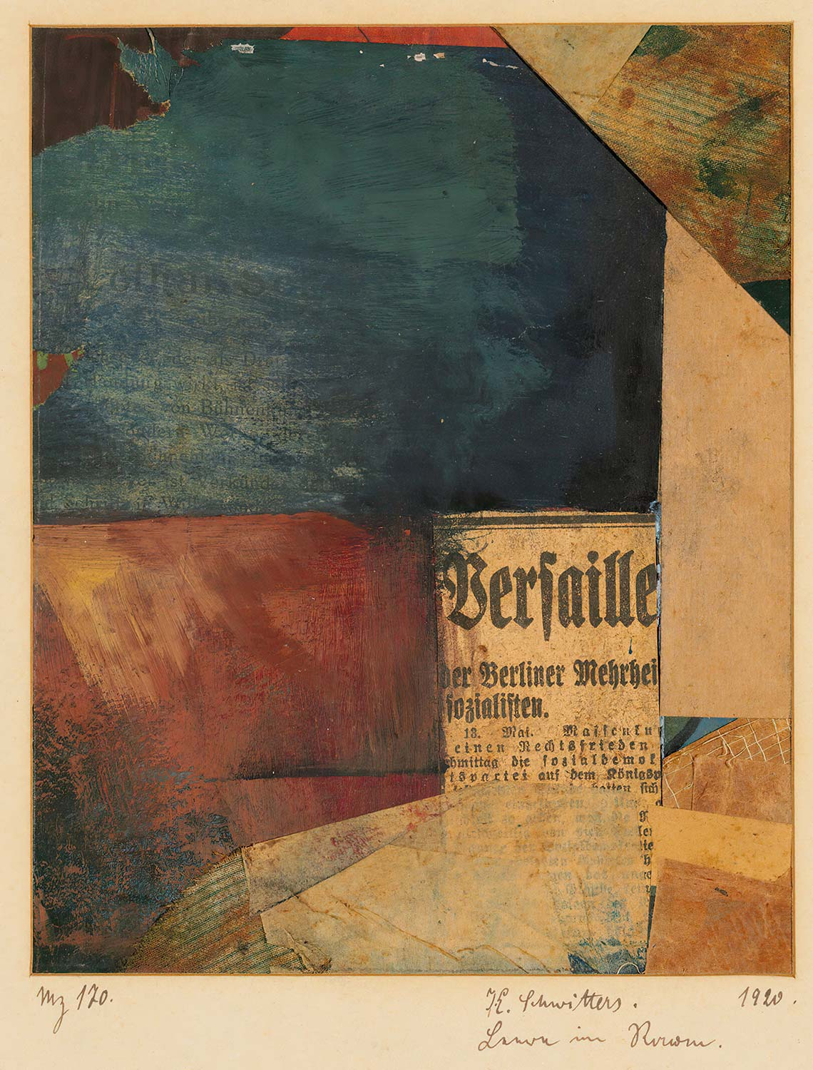 Kurt Schwitters Merz 170 Leere im Raum Art Print