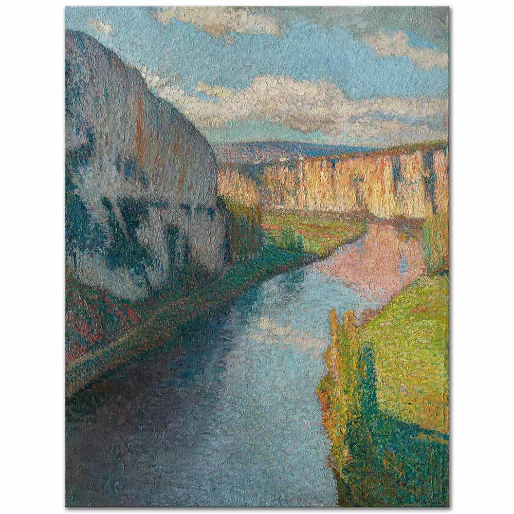 La Vallée du Lot, près de Saint-Cirq-Lapopie by Henri Martin as Art Print