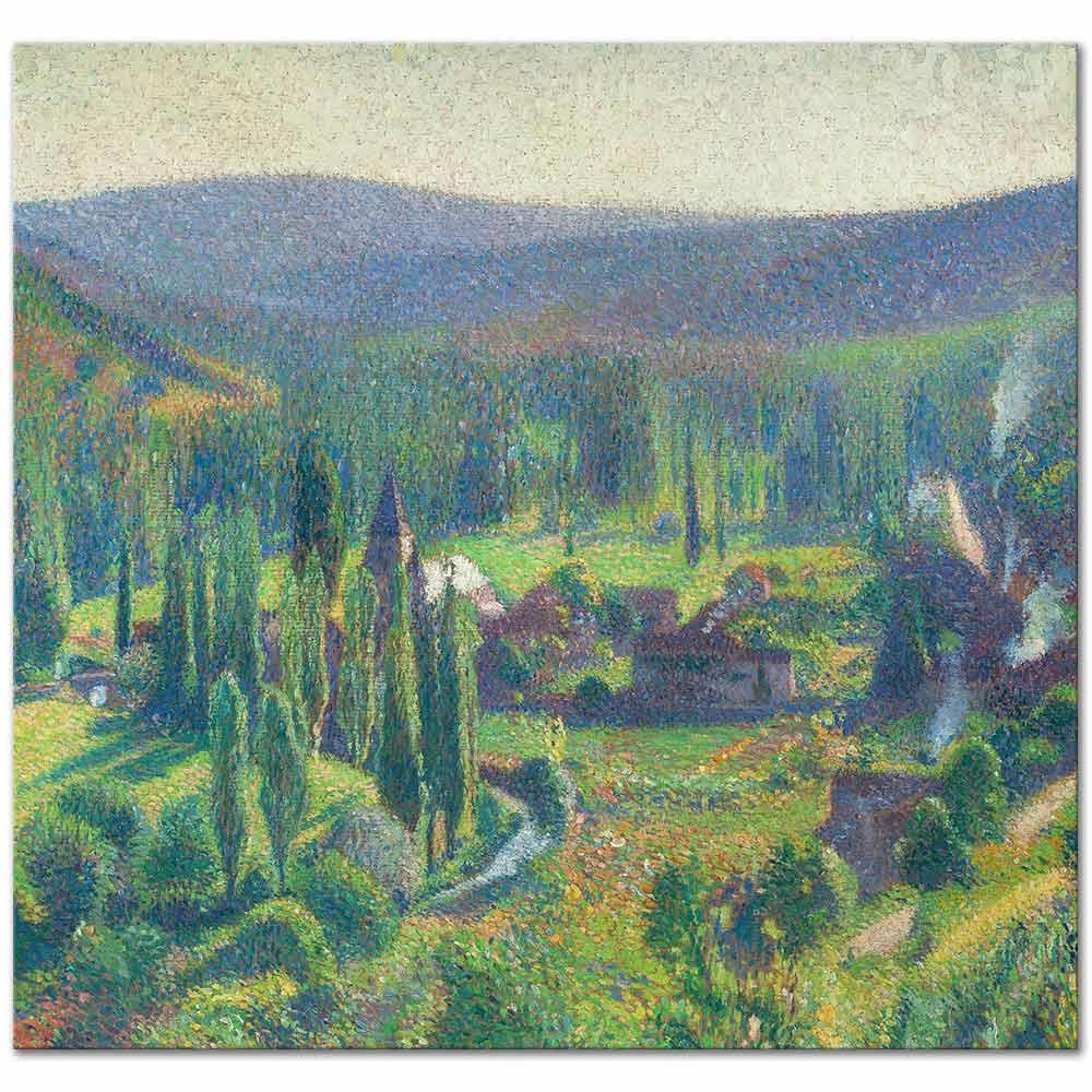 Henri Martin Yeşil Vadi Labastide-du-Vert Kanvas Tablo