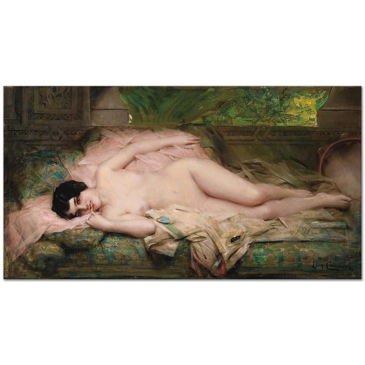 Leon François Comerre Fleur d'andalousie Art Print
