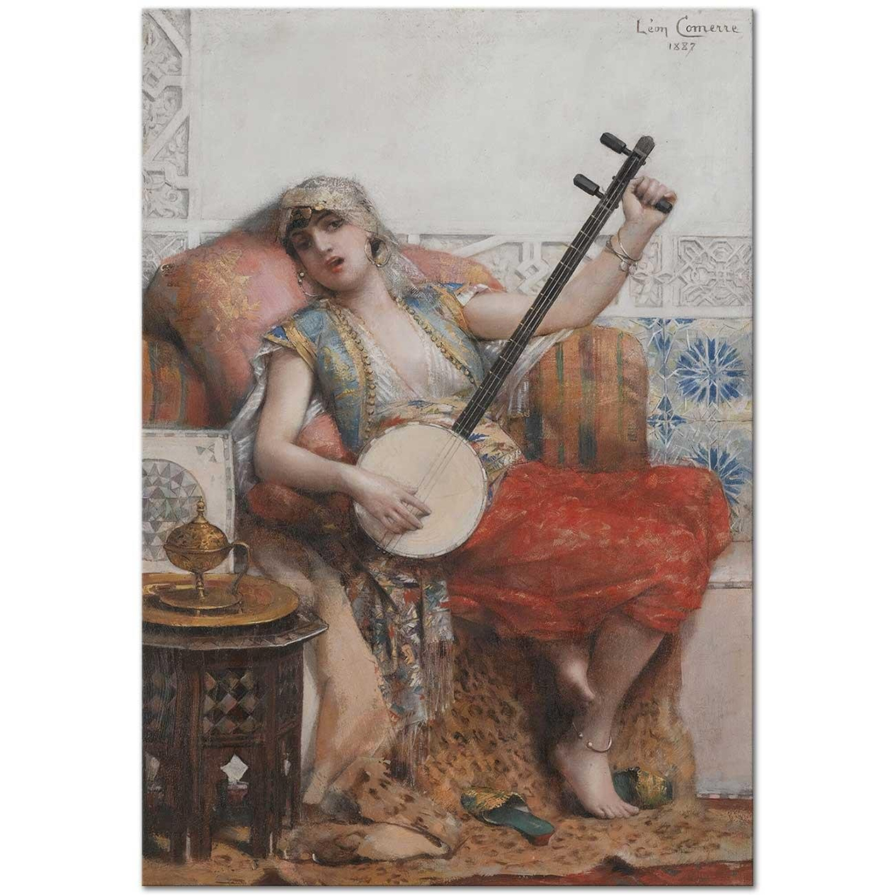 Leon François Comerre Odalisque Art Print