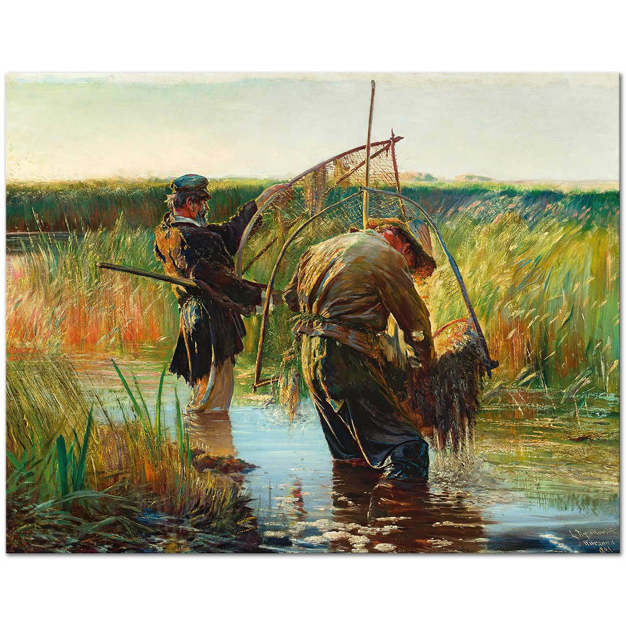 Leon Wyczolkowski Fishermen (Crayfish Catch) Art Print