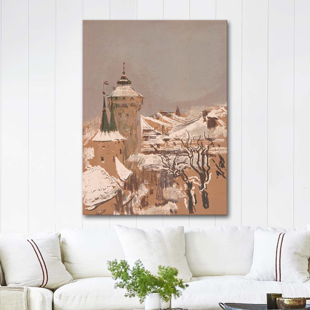 Leon Wyczolkowski Florian Gate in Cracow Art Print