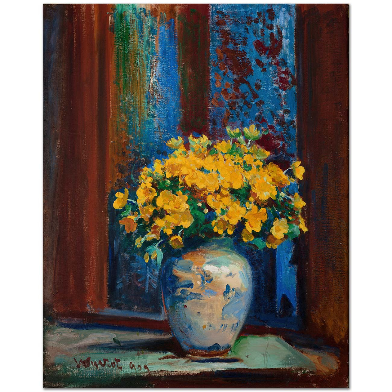 Leon Wyczolkowski Marsh Marigolds Art Print