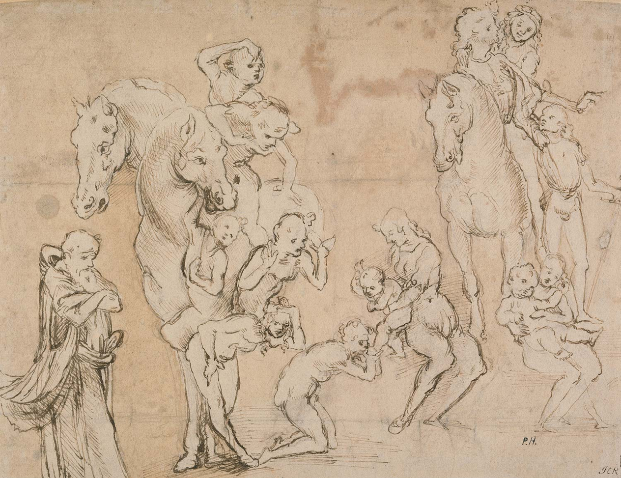 Leonardo Da Vinci Figür Etüdleri Kanvas Tablo