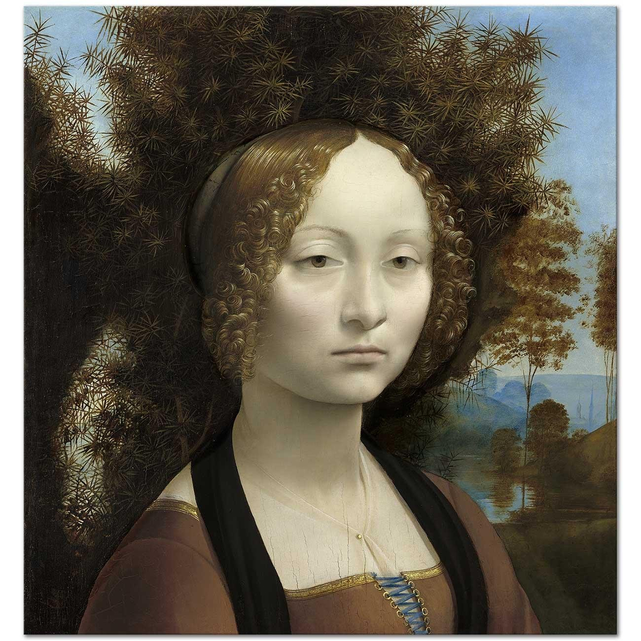 Leonardo da Vinci Ginevra de' Benci Art Print