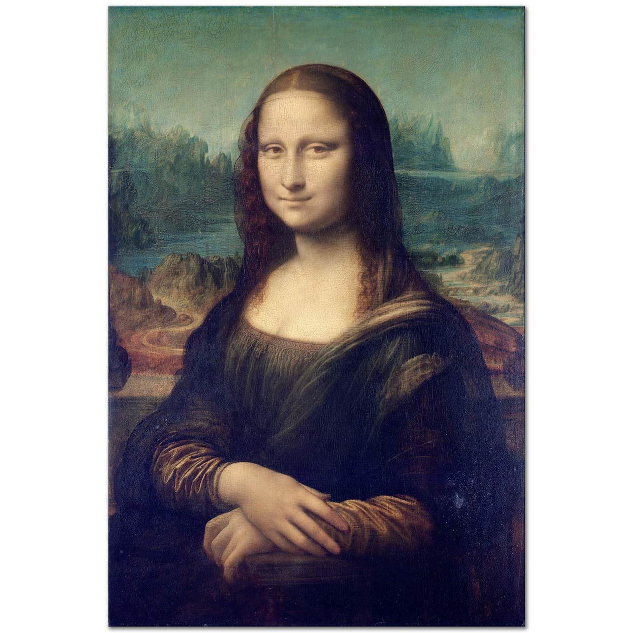 Leonardo da Vinci Mona Lisa Kanvas Tablo
