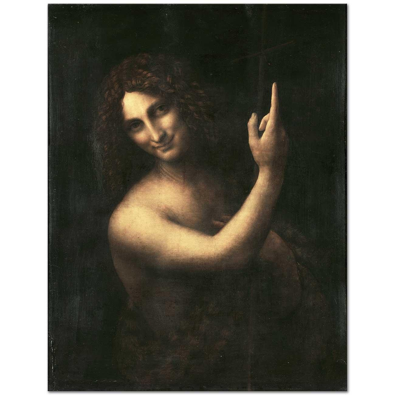Leonardo da Vinci Vaftizci Yahya Kanvas Tablo