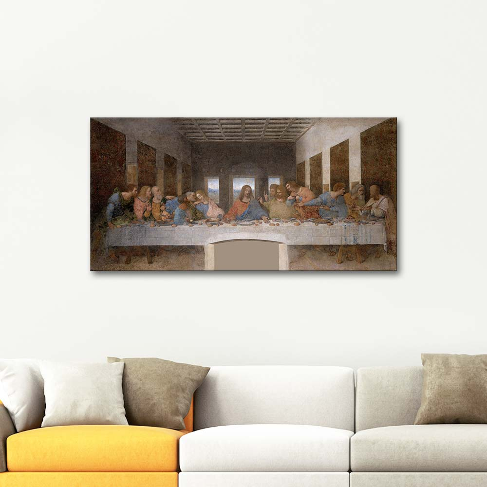 Leonardo da Vinci Son Akşam Yemeği Kanvas Tablo