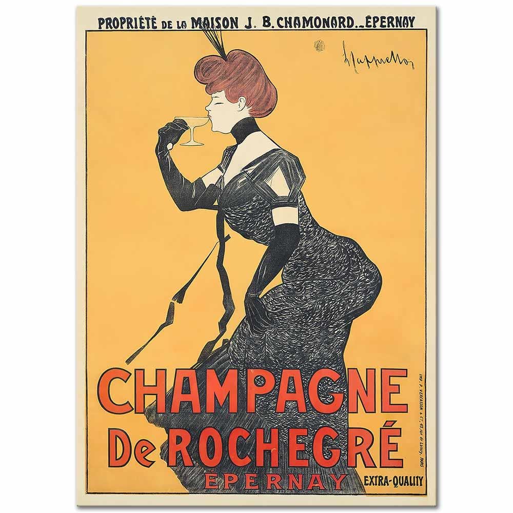 Leonetto Cappiello Rochegre Şampanyası Kanvas Tablo