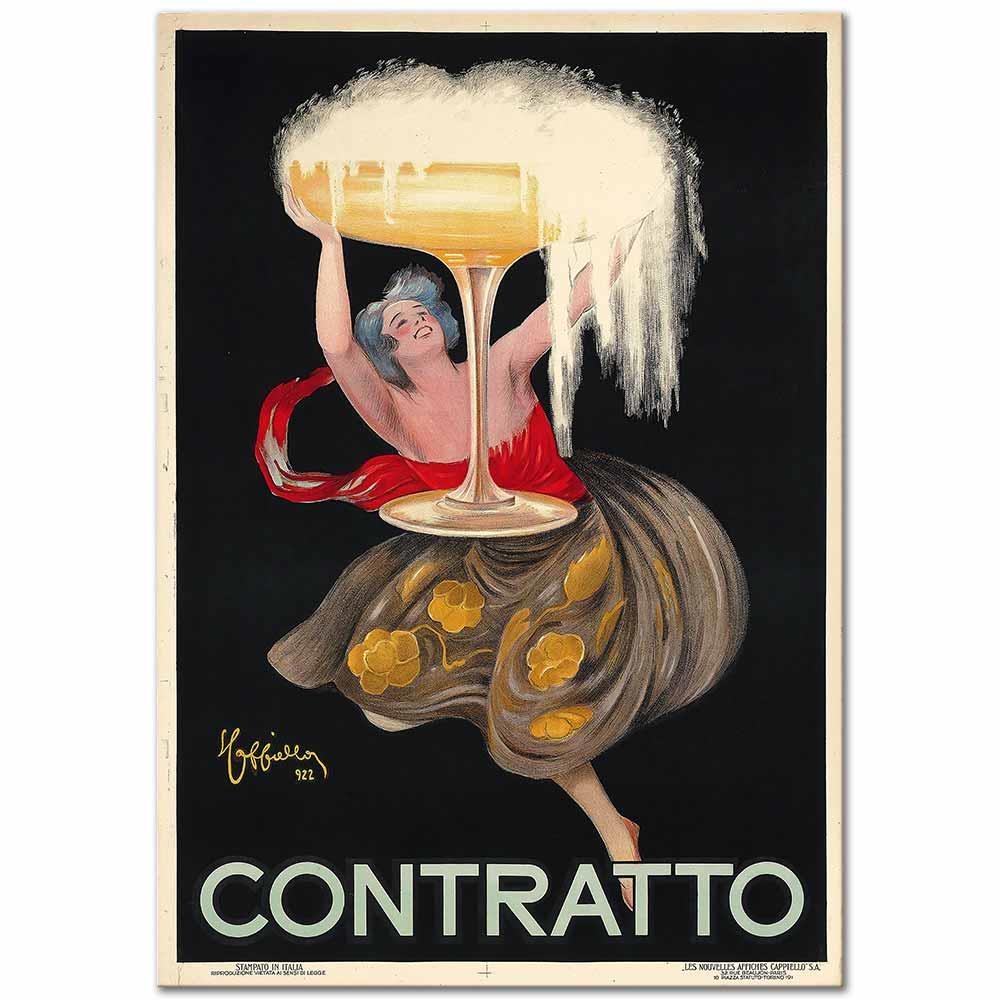 Leonetto Cappiello Contratto Kanvas Tablo