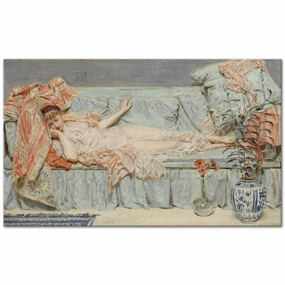 Albert Joseph Moore Zambaklar Kanvas Tablo