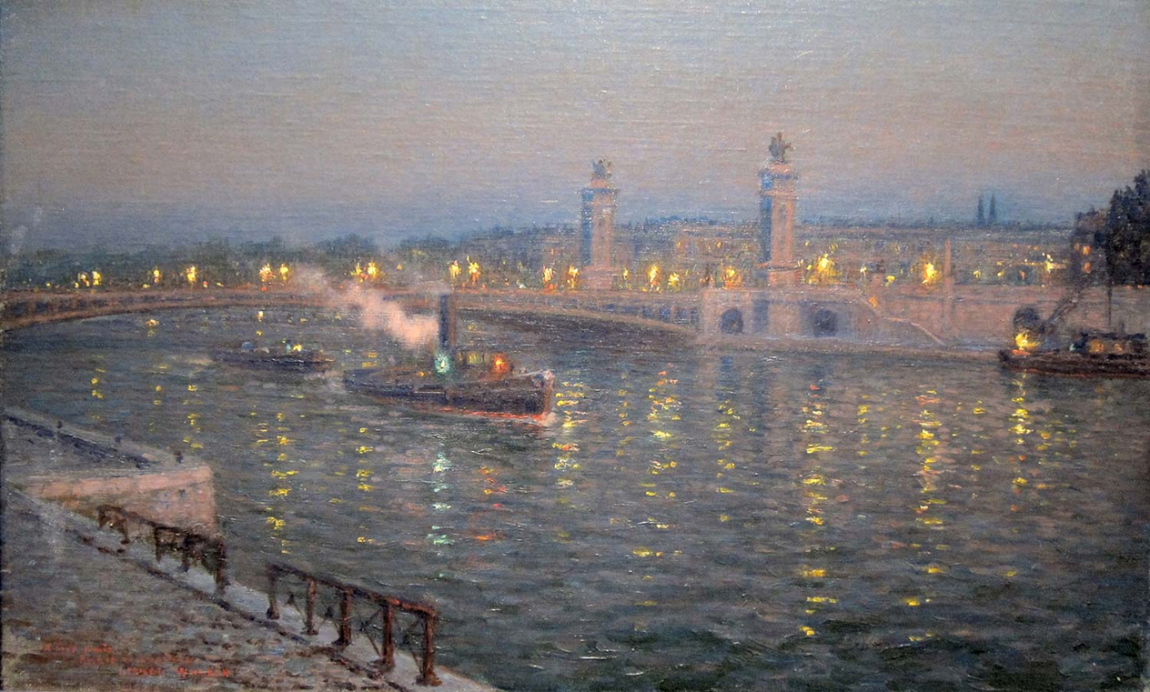 Lionel Walden Üçüncü Alexander Köprüsü Paris Kanvas Tablo