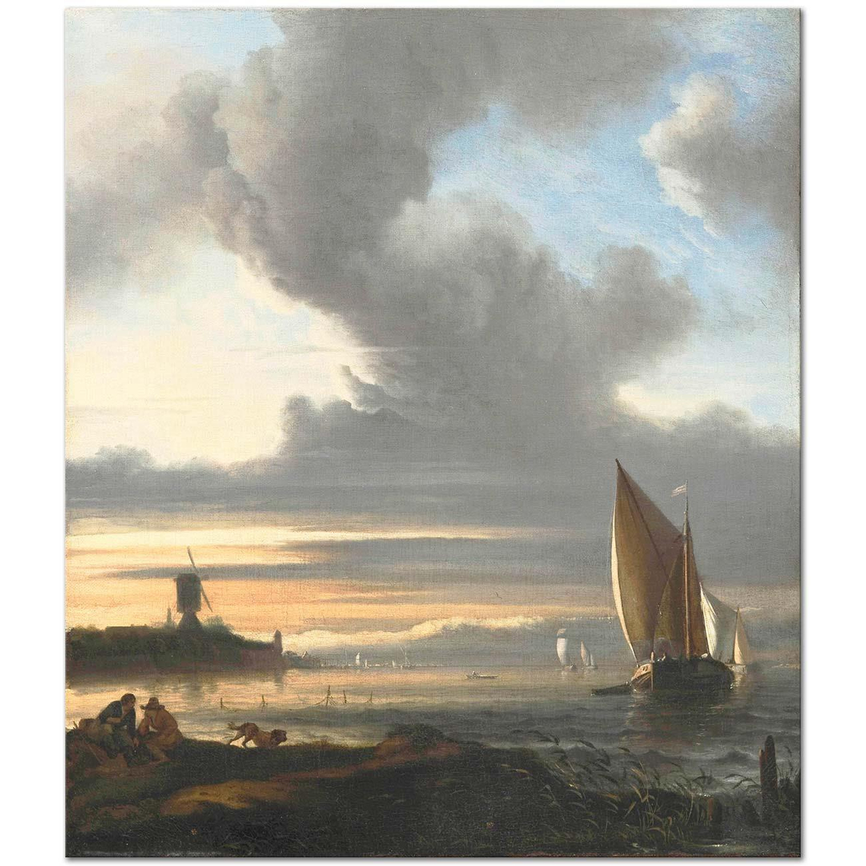 Ludolf Backhuysen Amsterdam Kanvas Tablo