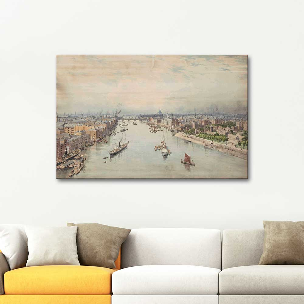Ludwig Hans Fischer London from the Thames Art Print