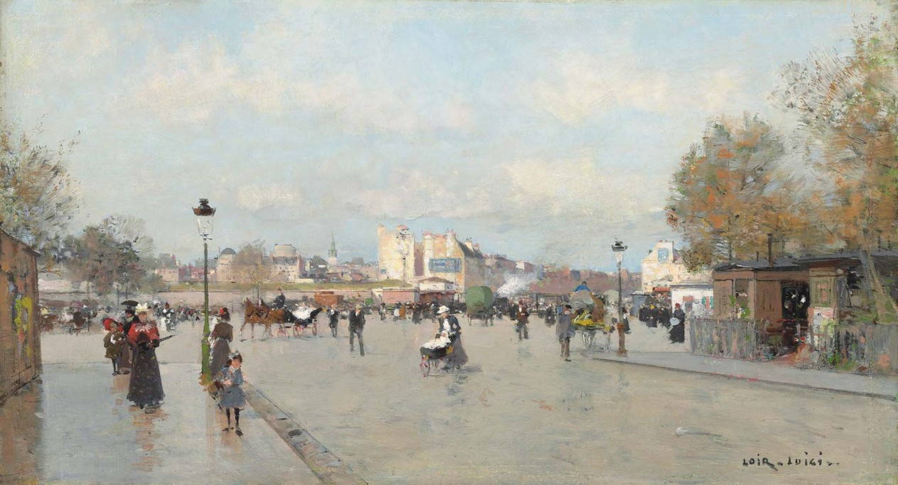 Luigi Loir On Boulevard Berthier Art Print