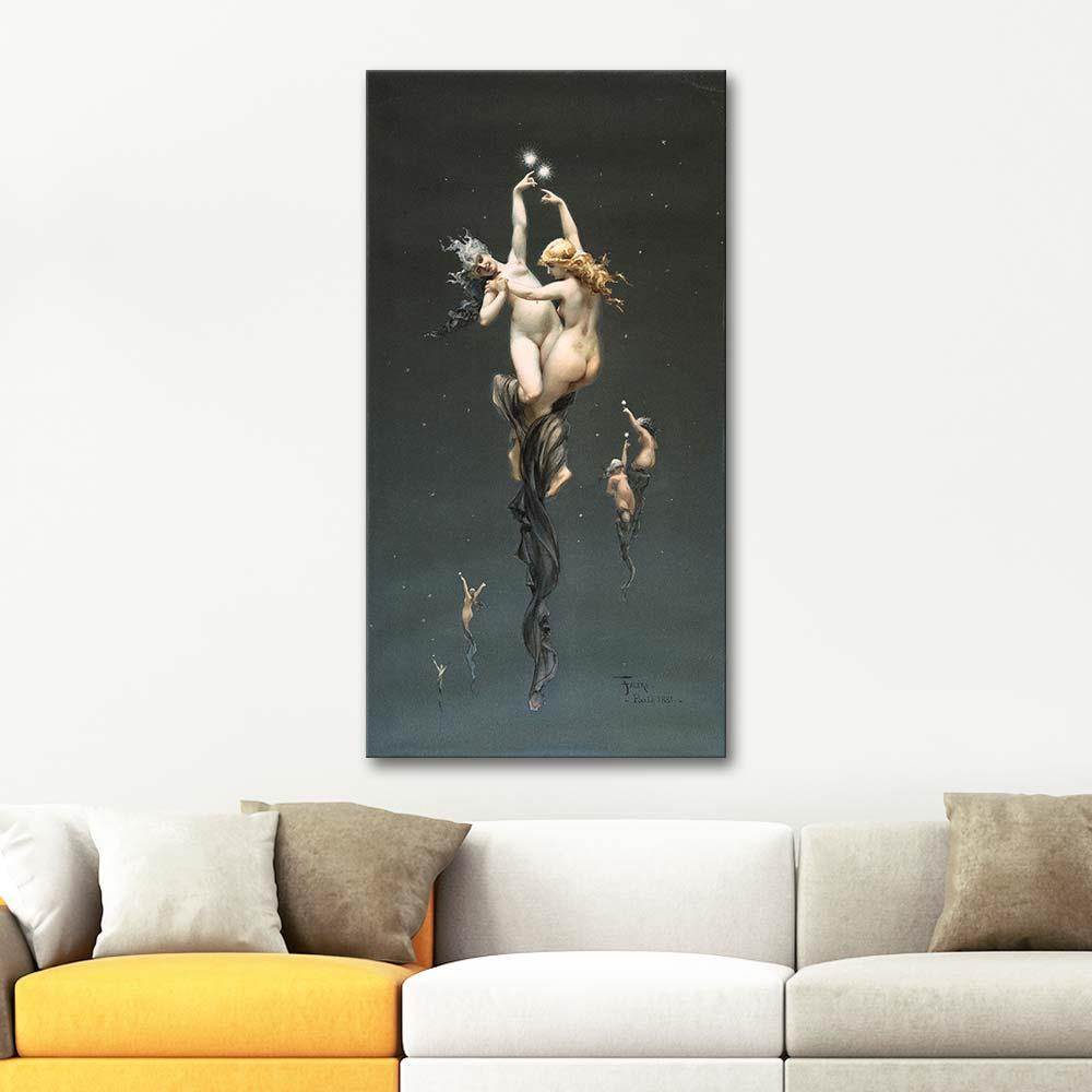 Luis Ricardo Falero Twin Stars Art Print