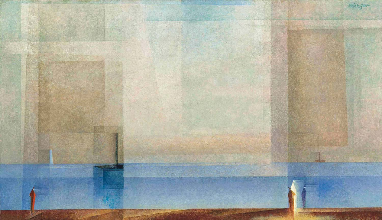 Lyonel Feininger Sakin Deniz Kanvas Tablo