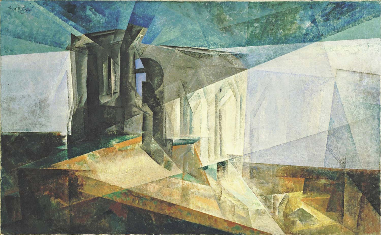 Lyonel Feininger Deniz Kenarında Harabe Kanvas Tablo