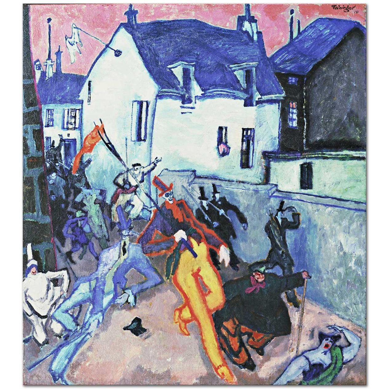 Lyonel Feininger Ayaklanma Kanvas Tablo