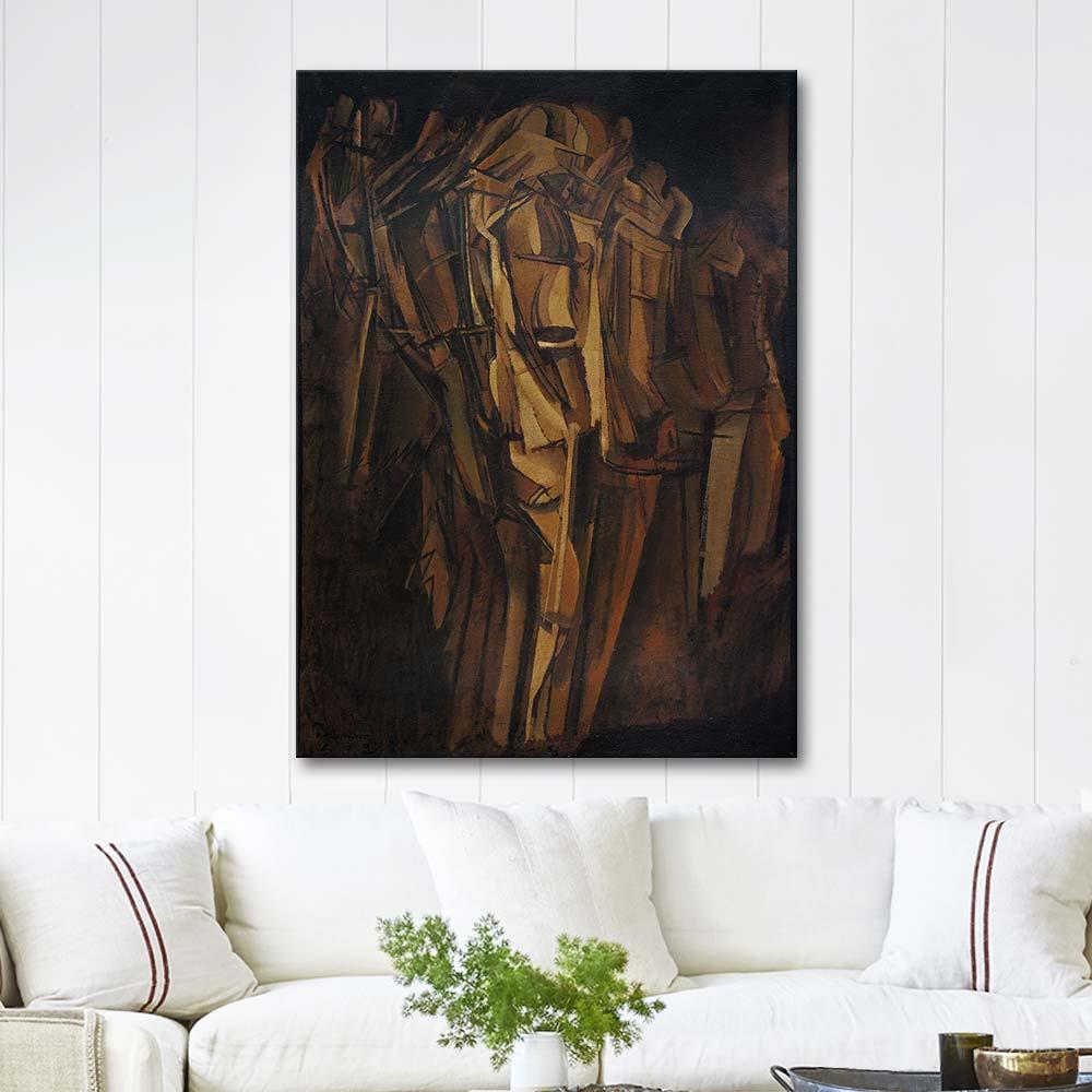Marcel Duchamp Nude (Study), Sad Young Man on a Train Art Print