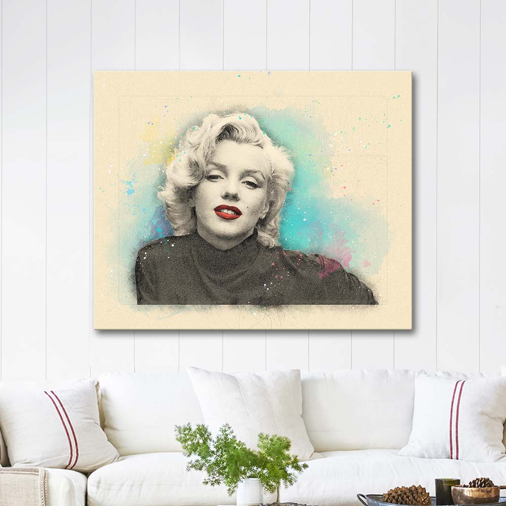 Marilyn Monroe Portrait Special Design Art Print