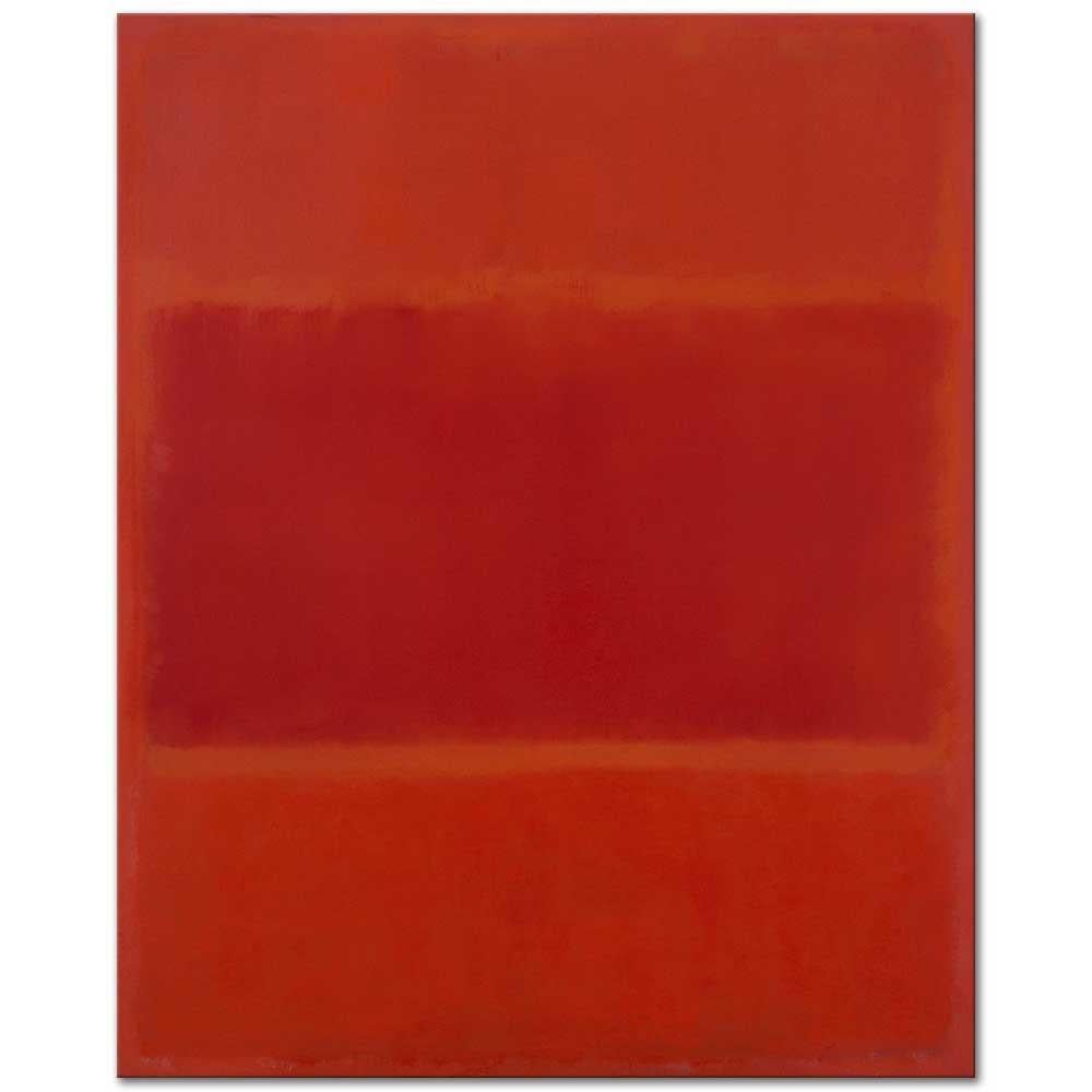 Mark Rothko Kırmızı ve Turuncu Kanvas Tablo