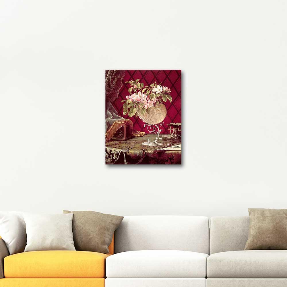 Martin Johnson Heade Still Life with Apple Blossoms in a Nautilus Shell Art Print