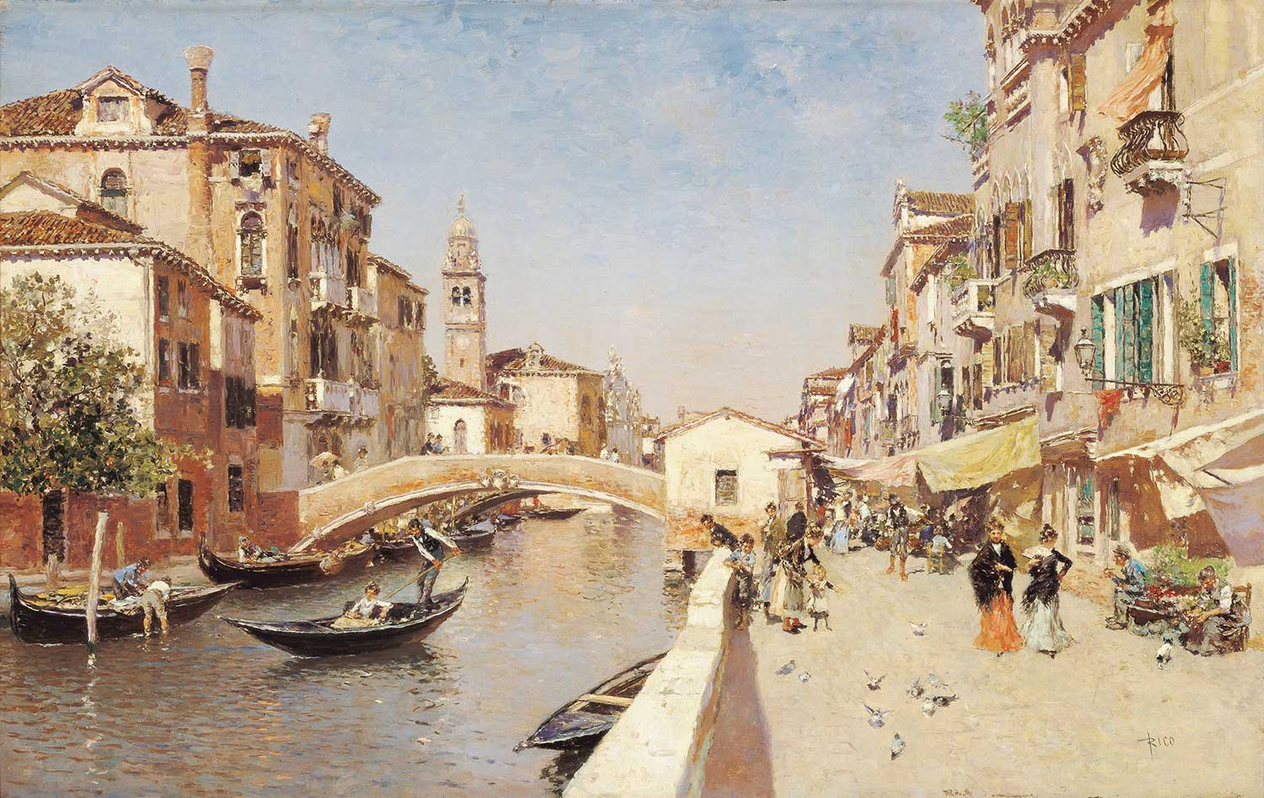 Martin Rico y Ortega San Lorenzo Venice Art Print