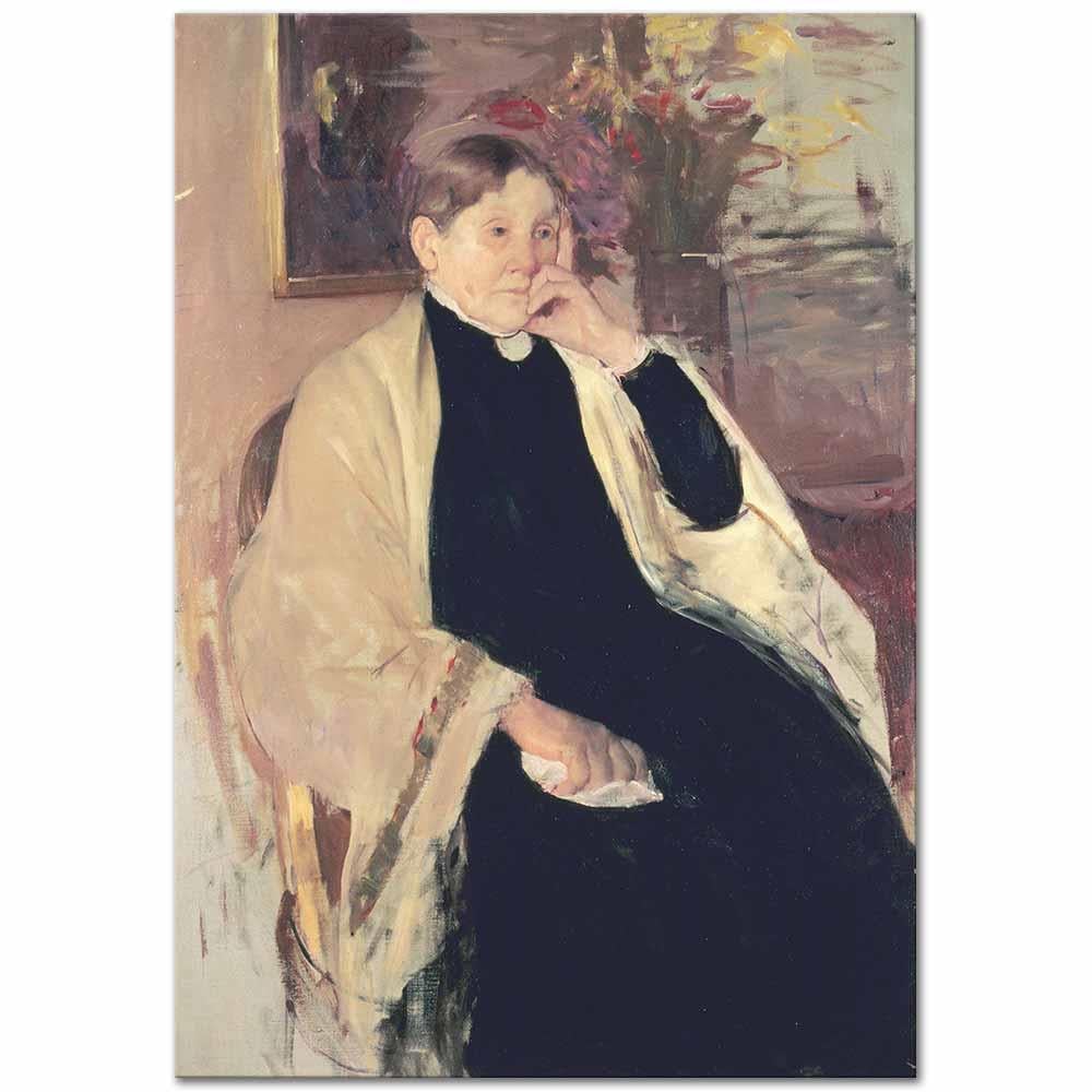 Mary Cassatt Sanatçının Annesi Kanvas Tablo